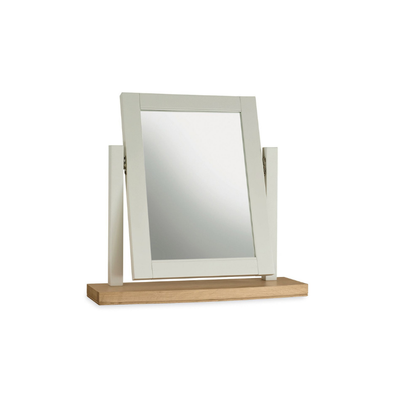 Kensington Soft Grey & Oak Vanity Mirror