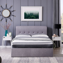 Portbury Ottoman Storage Bedstead in Grey Linen