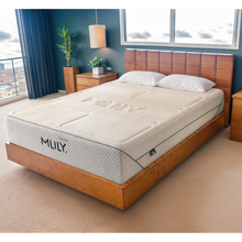 Haulna Natural 2500 mattress, cream quilted cover with stitched border.