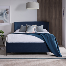 Washington Ottoman in Nordic Blue