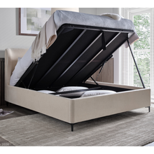 Washington Ottoman in Freya Vanilla