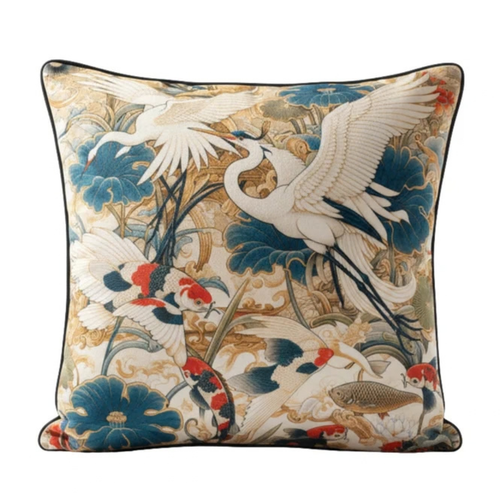 Orient 1 Bird & Koi Cushion