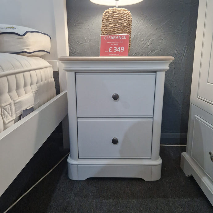 Hill & Hunter Chartwell 2 Drawer Bedside - Ex display
