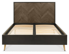 Capria Smoked Oak & Peppercorn Bedstead