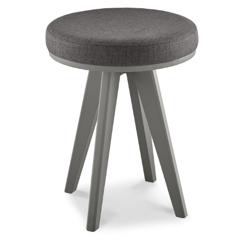 Kaia Scandi Oak & Dark Grey Dressing Table Stool