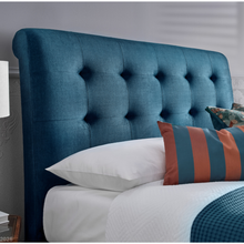 Farringdon Ottoman in Ocean Blue