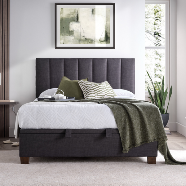 Howbury Ottoman in Slate