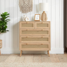 Reine 5 Drawer Rattan Chest