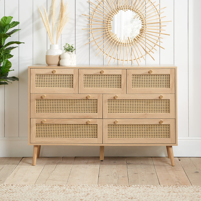 Reine 7 Drawer Rattan Chest