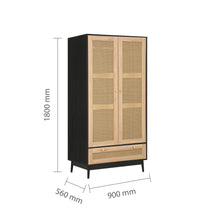 Reine Rattan Wardrobe