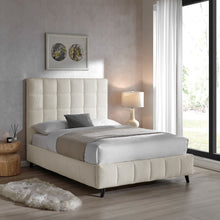 Celeste Square Bedstead in Boucle Fabric