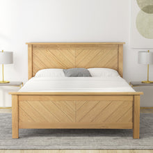 Chevron Oak Bedstead