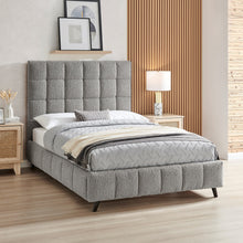 Celeste Square Bedstead in Boucle Fabric