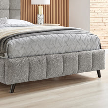 Celeste Square Bedstead in Boucle Fabric