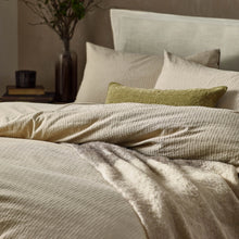 Malton Stripe 100% Cotton Duvet Cover Set Linen