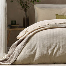 Malton Stripe 100% Cotton Duvet Cover Set Linen