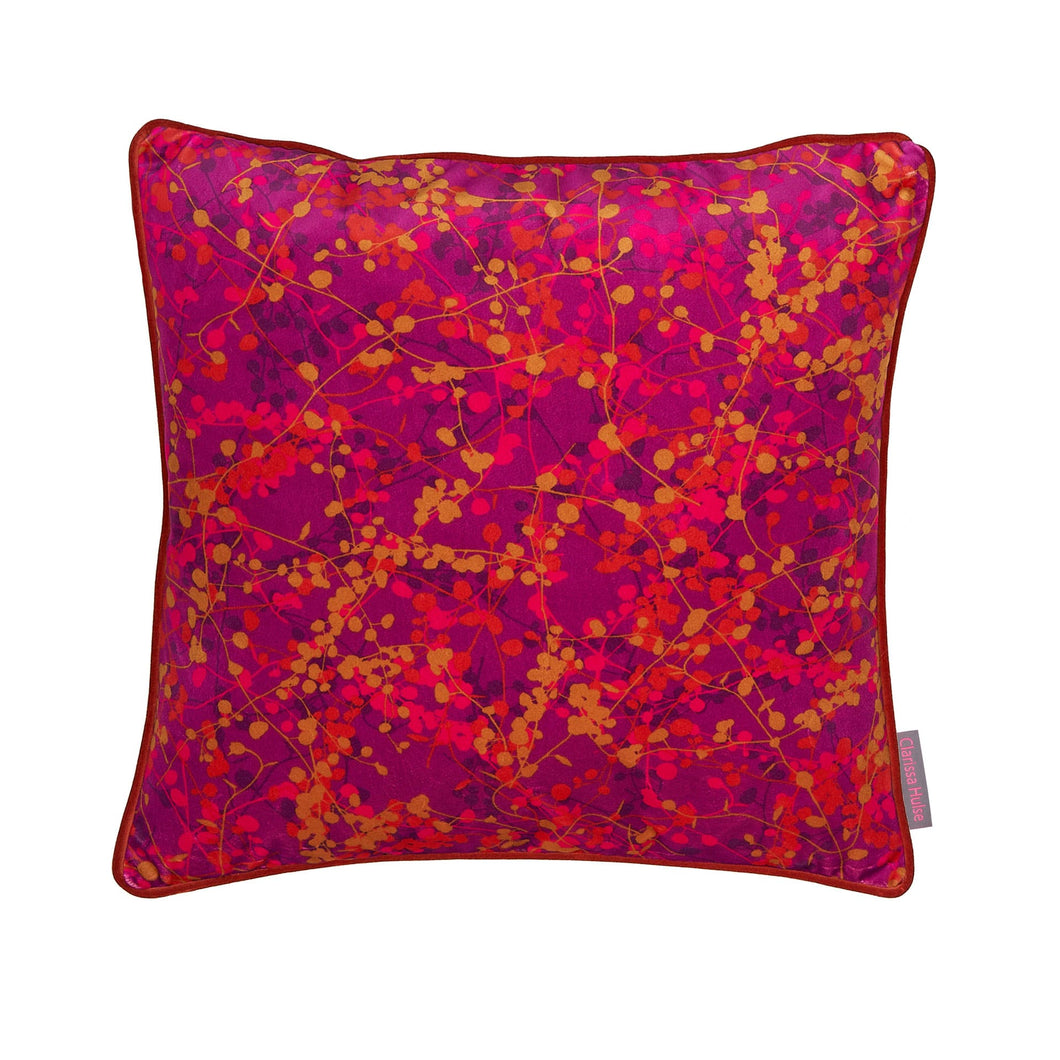 Clarrisa Hulse Maidenhair Sunset Velvet Cushion