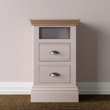 Hill & Hunter New England 2 Drawer Open Shelf Bedside