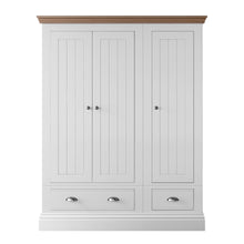 Hill & Hunter New England Small Triple Wardrobe With 2 Drawers