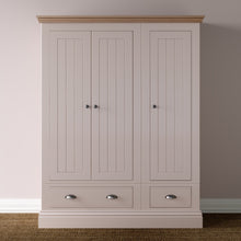 Hill & Hunter New England Small Triple Wardrobe With 2 Drawers
