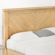 Chevron Oak Bedstead