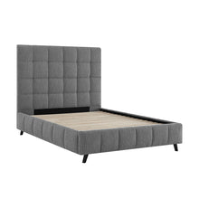 Celeste Square Bedstead in Boucle Fabric
