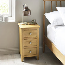 Devon 3 Drawer Bedside Oak