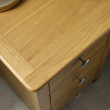 Devon 3 Drawer Bedside Oak