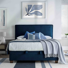 Montreal Ottoman in Deep Ocean Blue