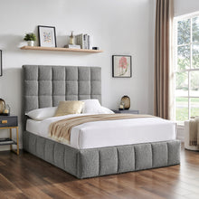 Celeste Square Ottoman in Boucle Fabric