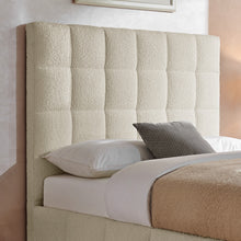 Celeste Square Bedstead in Boucle Fabric