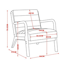 Ribbed chair dimensions diagram with labeled height and seat measurements