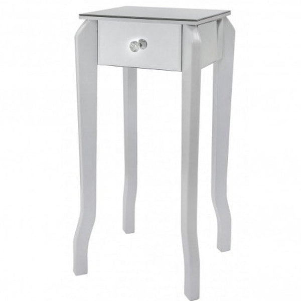 Mirrored white Side Table