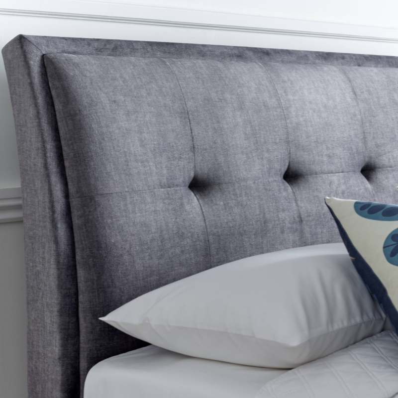 Vancouver Ottoman in Vogue Grey The Bed Post