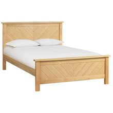 Chevron Oak Bedstead