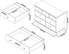 Rutland White 3+4 Drawer Chest