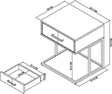 Newark 1 Drawer Nightstand
