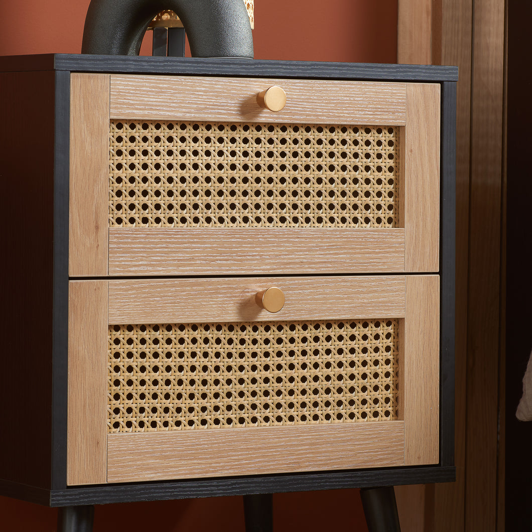 Target rattan sale nightstand
