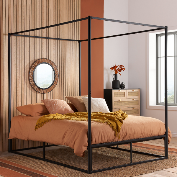 Hudson 4 Poster Metal bedframe