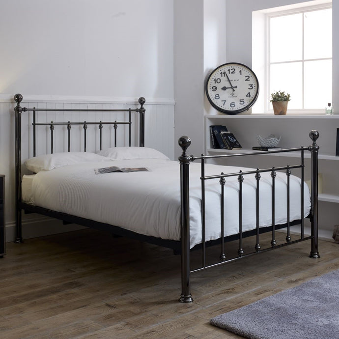 Earlswood Bedstead in Black Chrome Finish