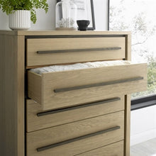 Maine Aged & Weathered Oak 5 Drawer Chest