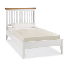 Kensington Slatted White & Oak Bedstead