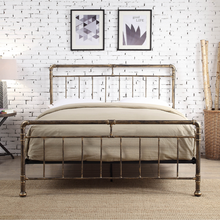 Portland Antique Bronze bedframe