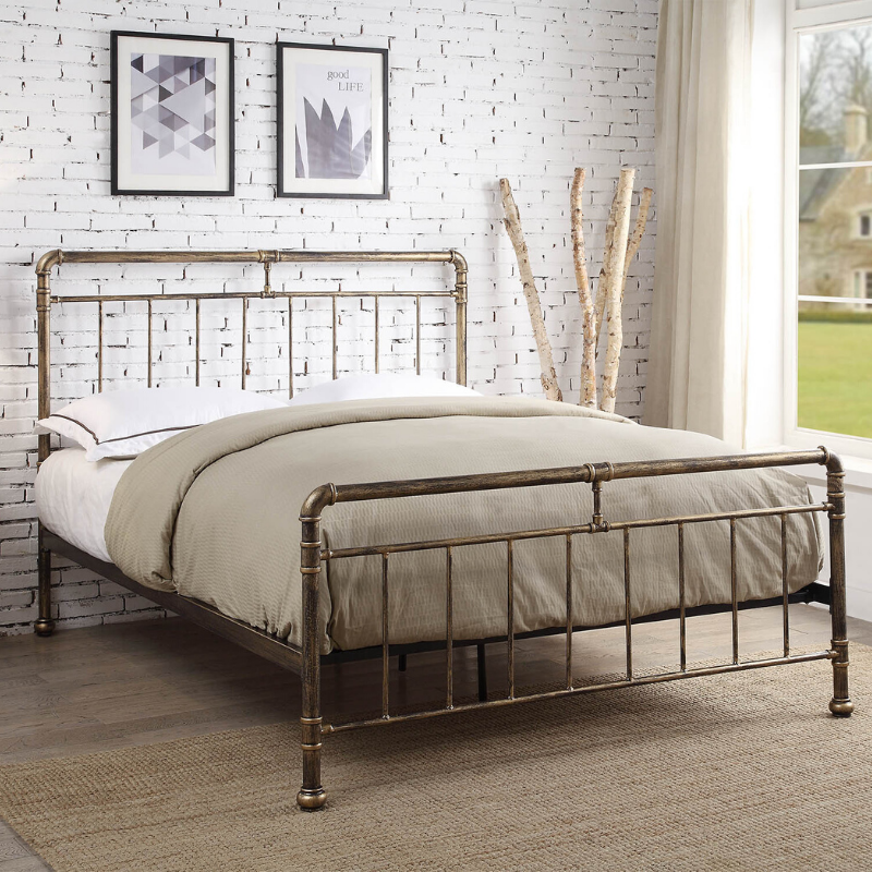 Bronze king bed online frame
