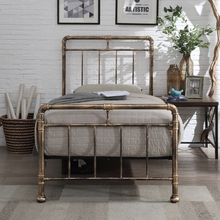 Portland Antique Bronze bedframe