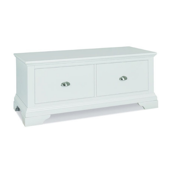 Kensington White Blanket Box
