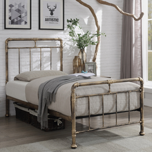 Portland Antique Bronze bedframe