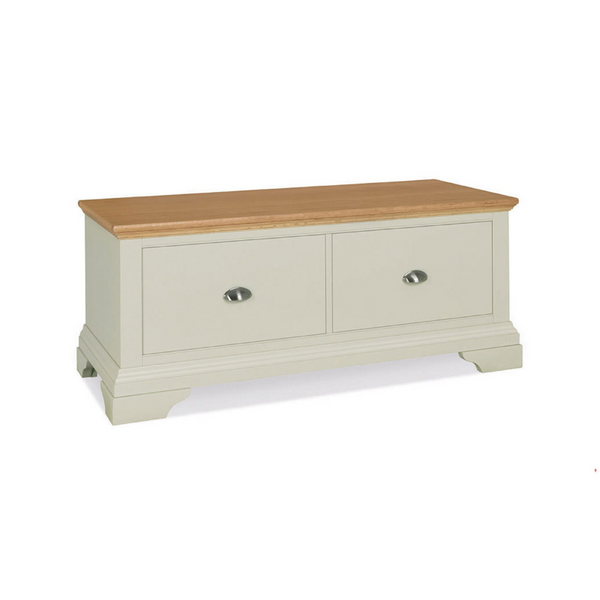 Kensington Soft Grey & Oak Blanket Box
