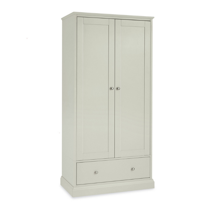 Rutland Soft Grey Double Wardrobe