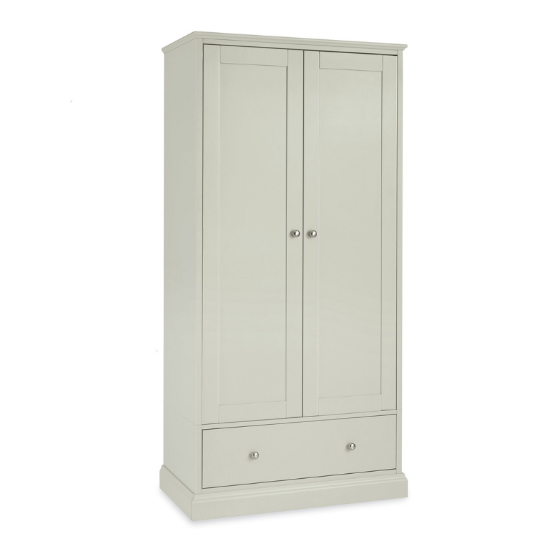 Rutland Soft Grey Double Wardrobe The Bed Post